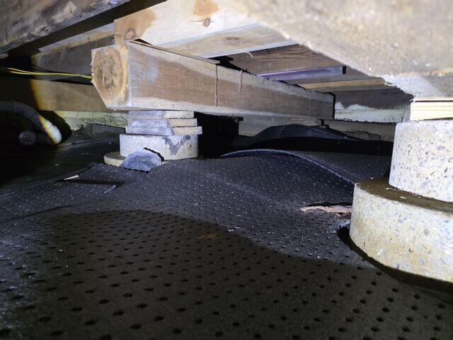 Wet Dirt Crawl Space