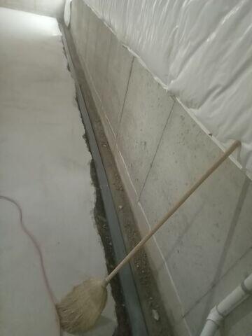 Trench for Interior Drainage System