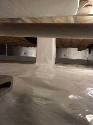 After SilverGlo, CleanSpace, and Drainage Matting Installation