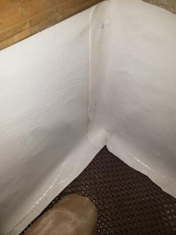 CleanSpace and Drainage Matting During Installation