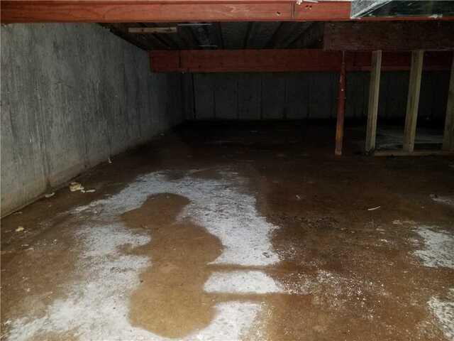 Before Crawl Space Renovation