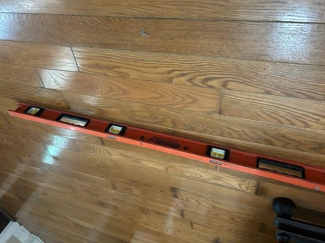 Checking Levels of the Interior Floor