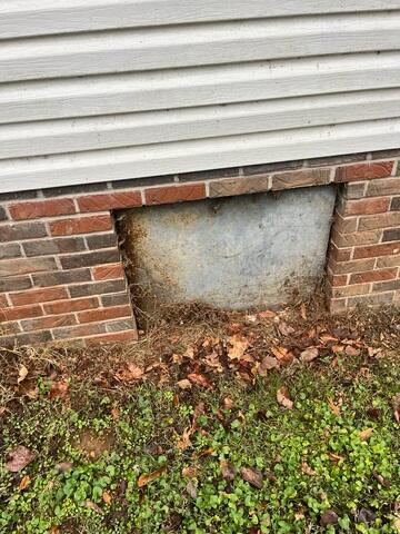 Existing Crawl Space Door