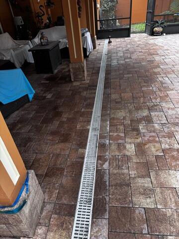 Complete Channel Drain Installation