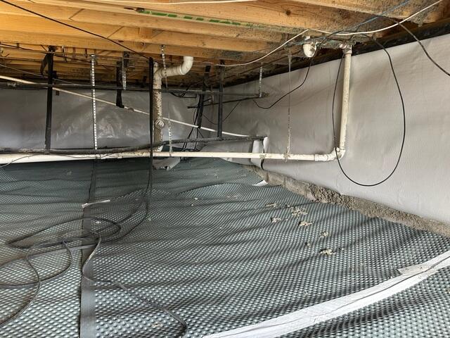 Drainage Matting During Installation