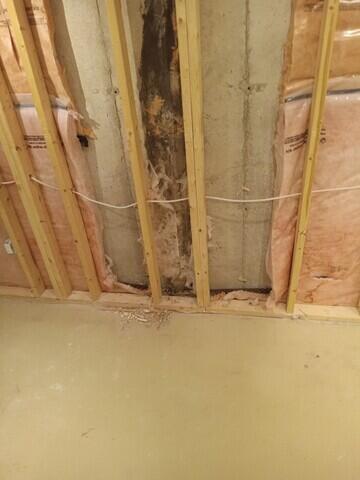 Previously repaired crack