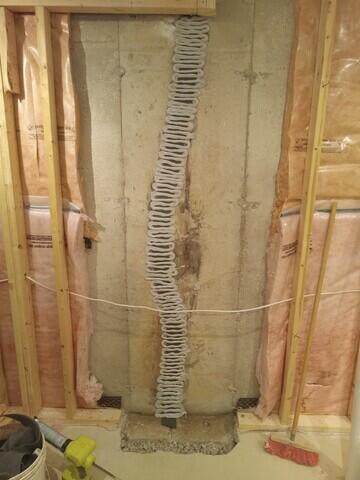 Flexible sealant over foam