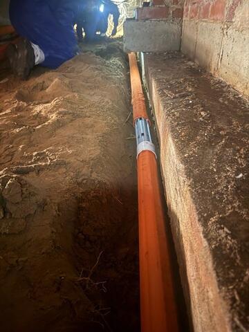 Installing Crawl Space Drainage System