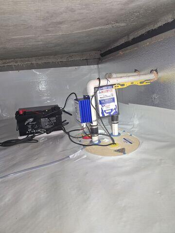Sump Pump System with Battery Backup Installed in Hillsborough, NC