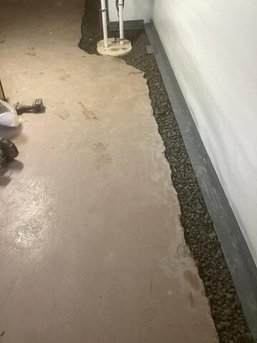 A New Sump Pump Installed