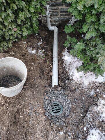 Buried Discharge Line Installation