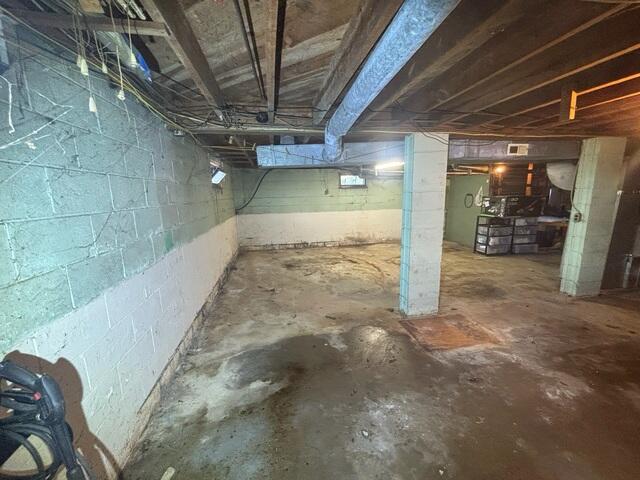 The Before: Wet Basement Floor