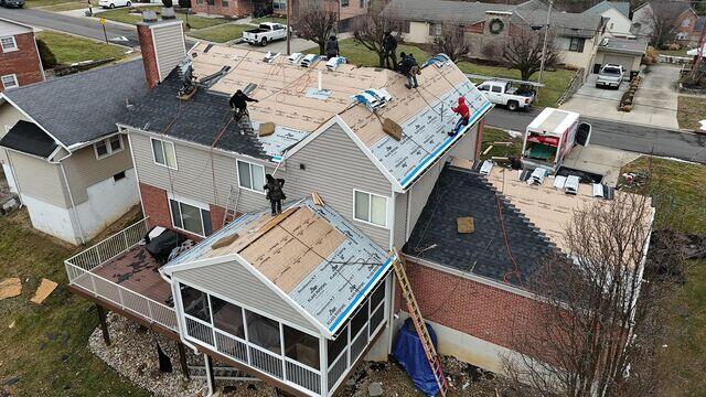 Middle of Roofing Project in Covington, KY