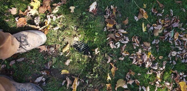 Bubblr Pot Connected to Buried Discharge