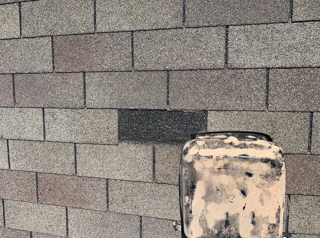 Roof Inspection in McKinney TX - Missing Shingles and Hail Damage