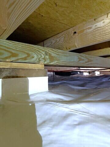 Wrapping Piers Eliminate Condensation, Another Source of Moisture