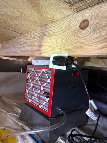 The SaniDry Sedona Dehumidifier Drains Into the Sump Pump