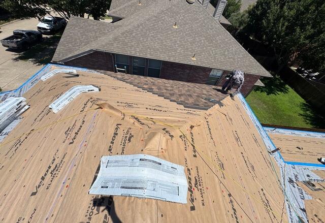 Roof Replacement in McKinney TX - Shingle Installation with Ring Nails