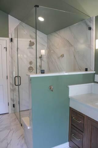 Walk-in Shower with Glass