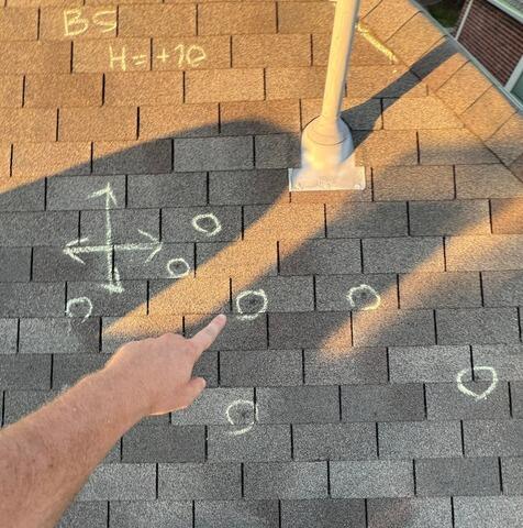 Roof Inspection in McKinney TX - Detailed Damage Documentation