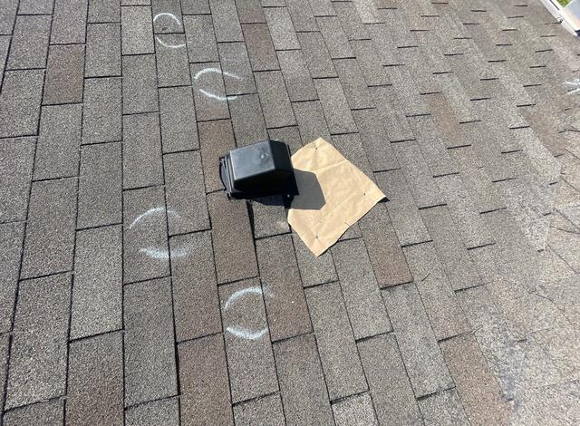 Emergency Roof Repair in McKinney TX - Tarp Protection Around Roof Vent