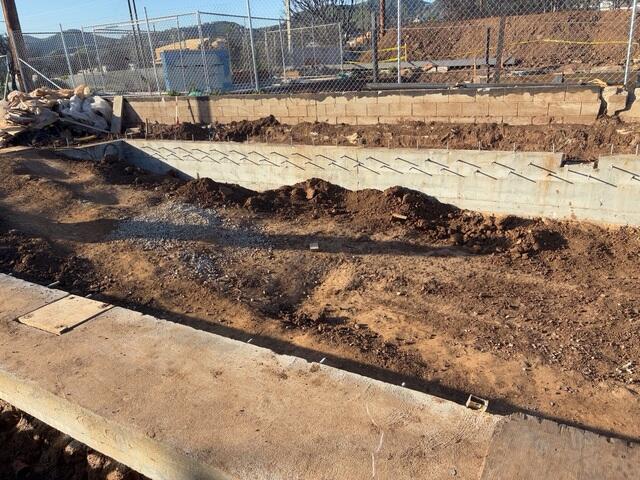Rebuilt Foundation Walls with Anchor Bolts in Pacific Palisades