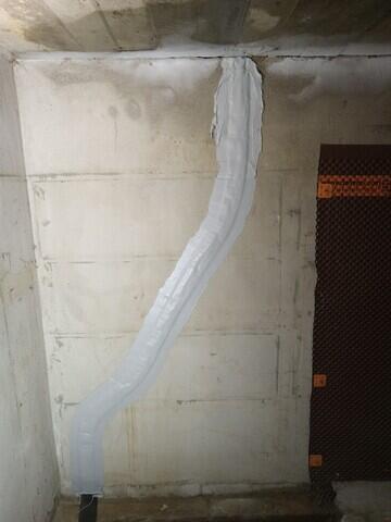 Sealant troweled over