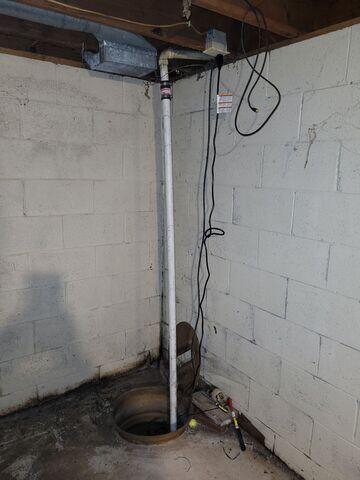 Before WaterGuard & SuperSump Installation