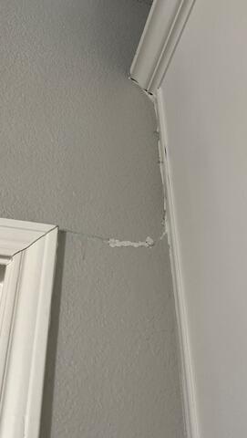 Water Damage Restoration in McKinney TX - Wall Cracks from Moisture