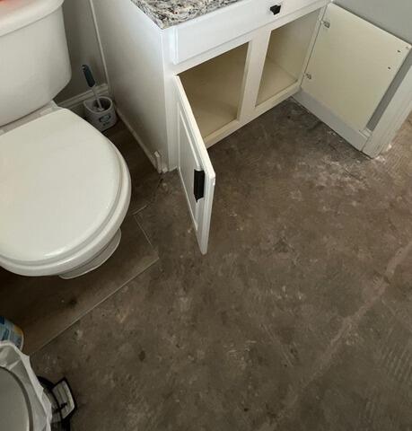 Water Damage Restoration in McKinney TX - Bathroom Floor Removal