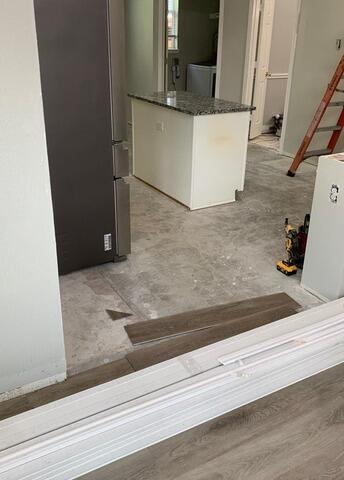 Water Damage Restoration in McKinney TX - Full Flooring and Baseboard Removal