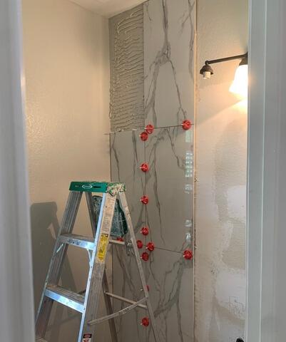 Bathroom Remodeling in McKinney TX - Wall Tile Installation