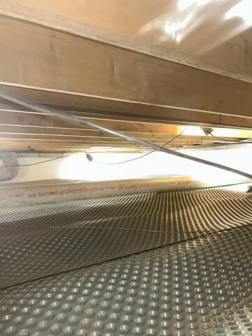 Drainage Matting Installed