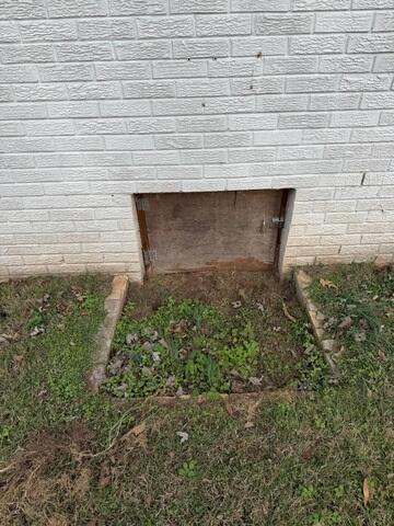 Old Crawl Space Door