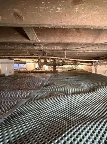 Drainage Matting Installed