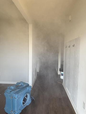 Ozone Generator During Fire Cleanup in Cumming, GA