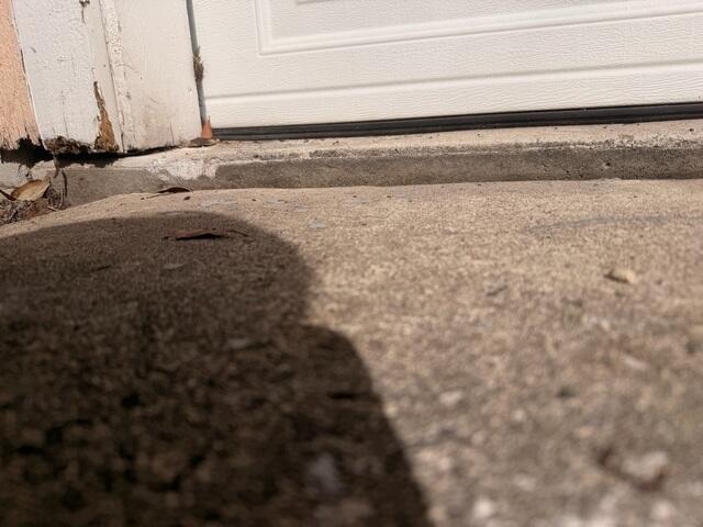 Settling Concrete Slab