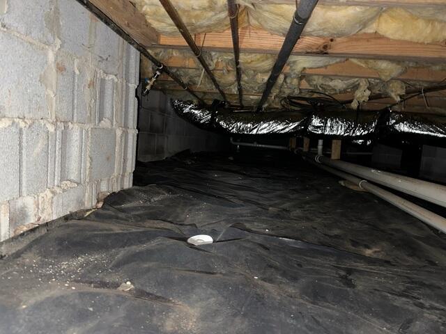 Crawl Space During Inspection
