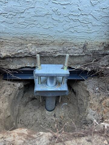 Complete Helical Pier Installation