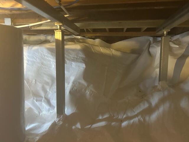 Crawl Space Sealed and Stabilized