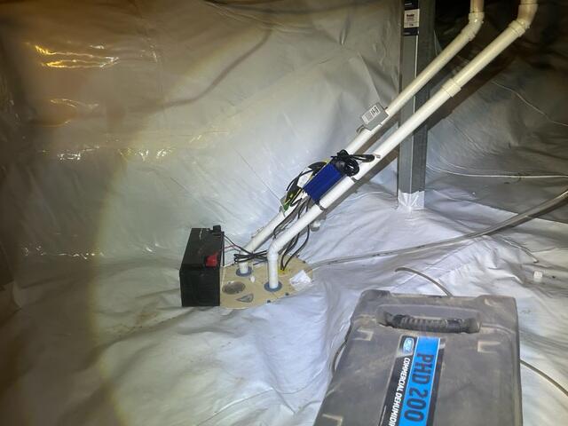 TripleSafe Sump Pump Installed