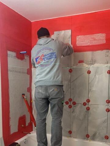 Bathroom Wall Tile Installation in Plano, TX - Water Damage Restoration