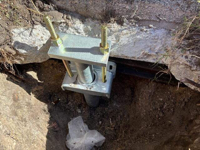Complete Helical Pier Installation