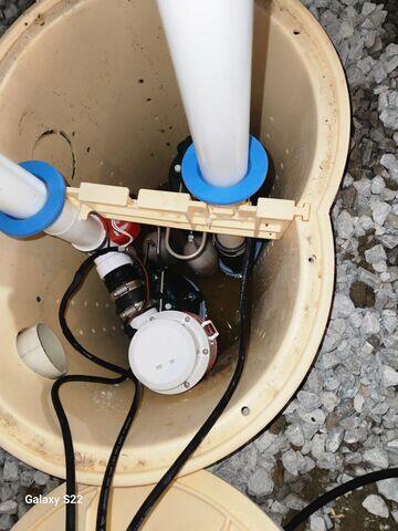 TripleSafe™ Sump Pump System Installation in Progress