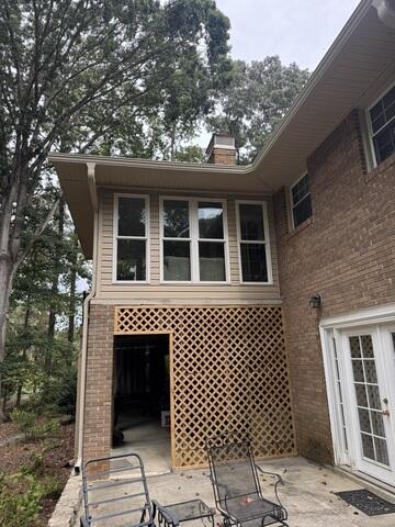 Rear of home - Gutter installation