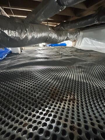 Drainage Matting Installed