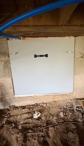 New Crawl Space Door