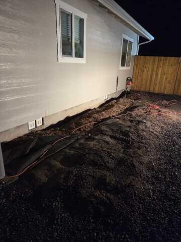 After Push Pier Installation Along Left Foundation Wall