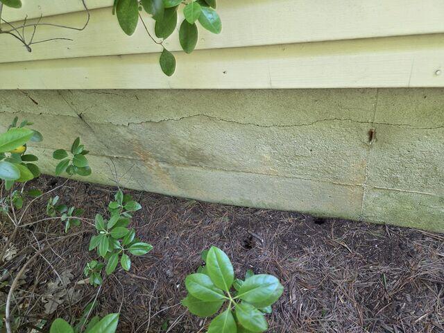 Exterior Foundation Crack