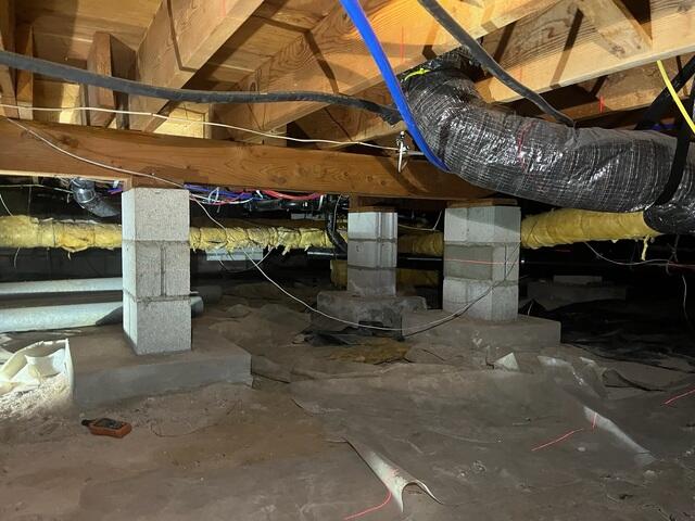 Sinking Supports In the Crawl Space